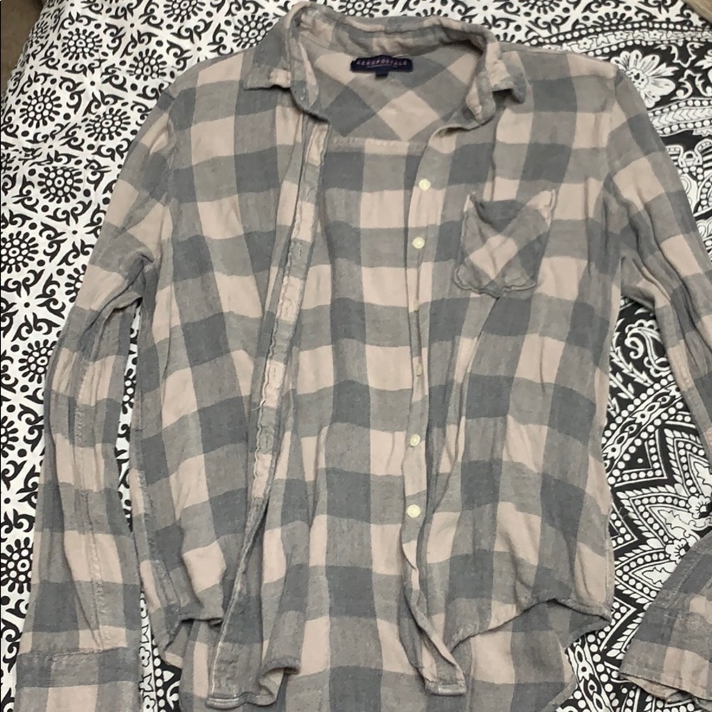 Gray and Tan Flannel